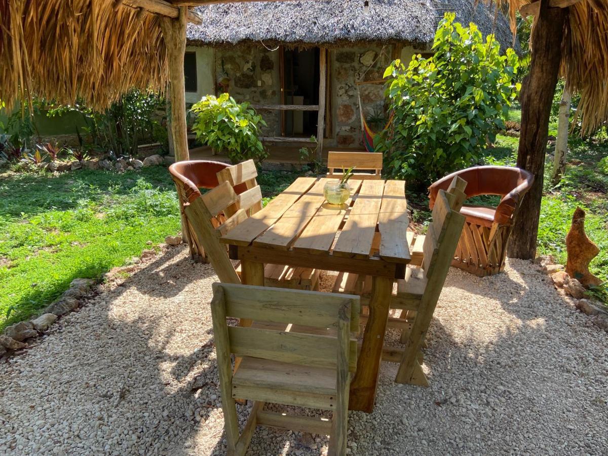Encantadora Villa Maya Tradicional En Rancho Agroecologico Tzucacab Exterior foto