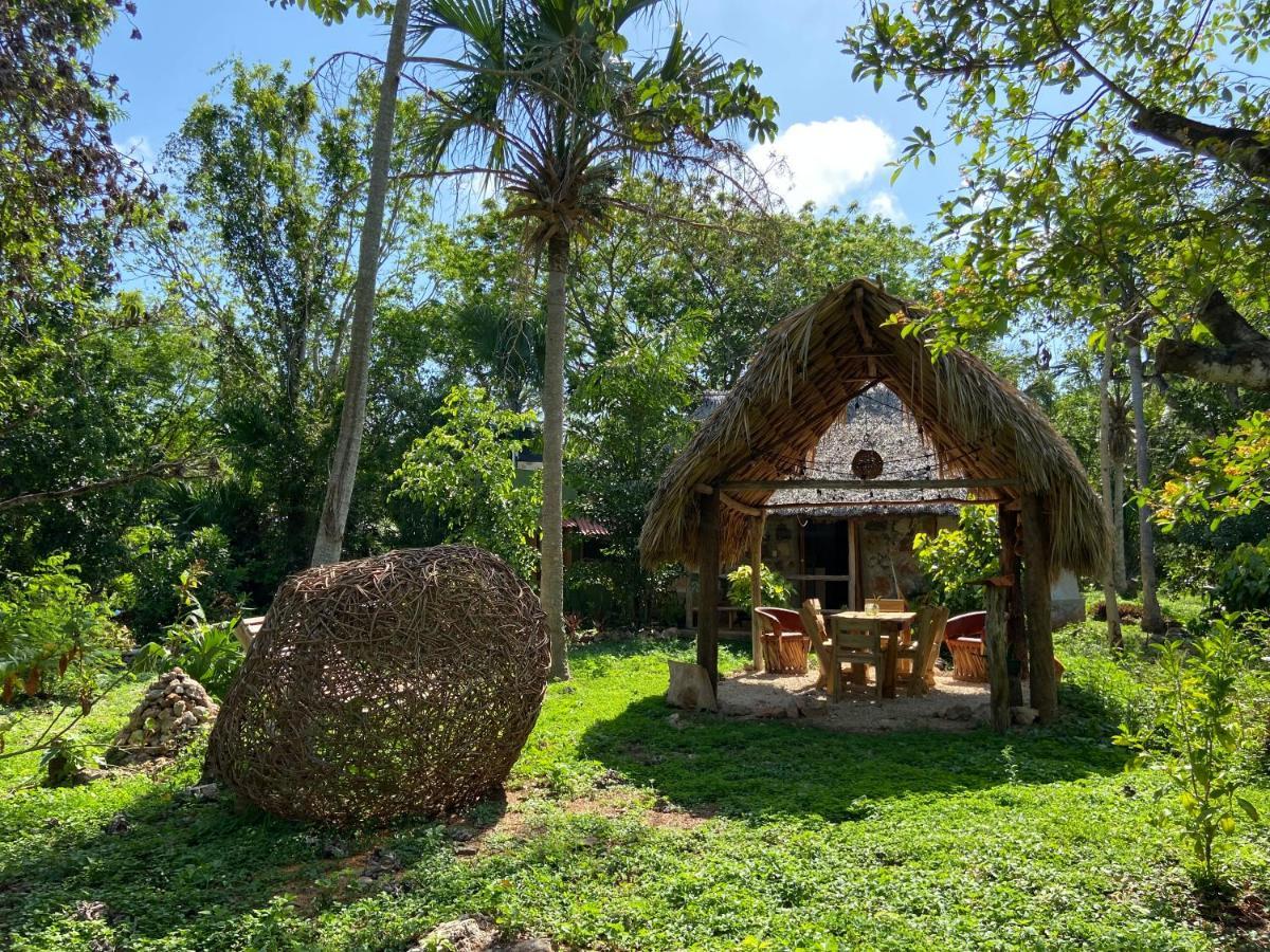 Encantadora Villa Maya Tradicional En Rancho Agroecologico Tzucacab Exterior foto